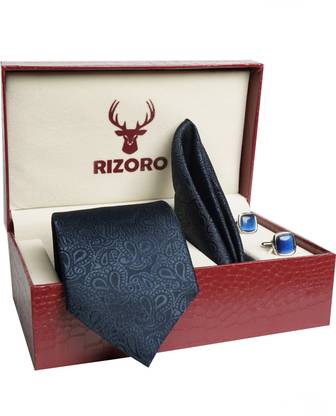 RIZORO Satin Tie & Cufflink