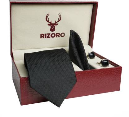 RIZORO Satin Tie & Cufflink