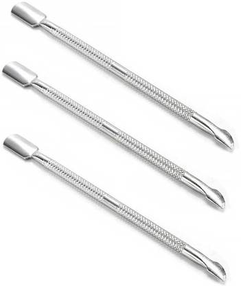 Keli Stainless Steel Cuticle Nail Pusher, Remover for Manicure/Pedicure - K06 Dual Ended Cuticle Pusher