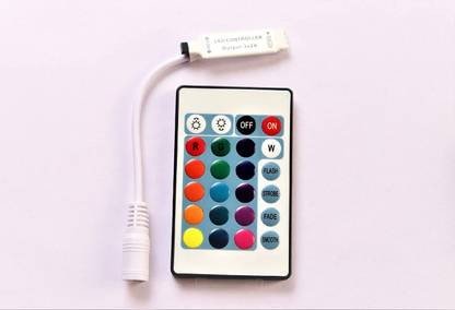 JAI MATA DI 24 Keys 5-24V RF Led Controller | Pixel LED Remote Controller 2.5 A Rotary Dimmer