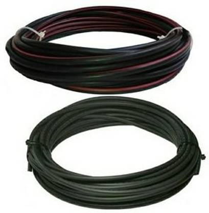 Microtek FR PVC 4 sq/mm Black, Red 20 m Wire