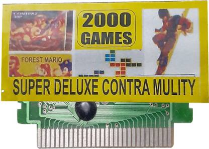 VK MART 8 Bit Tv Video Game Cassettes Games Included CONTRA, MARIO, SOCCER, TANK And 2000 GAMES IN 1 CASSETTES  Gaming Accessory Kit