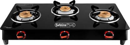 Safeline Plus Crytsal CGB-03 Glass Manual Gas Stove