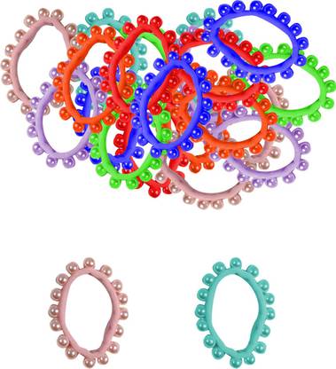 CRIBE 6 color rubber band with beats (18 pcs) Rubber Band