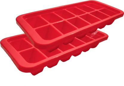 Plastico Multicolor Plastic Ice Cube Tray