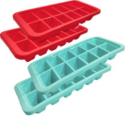 Plastico Multicolor Plastic Ice Cube Tray