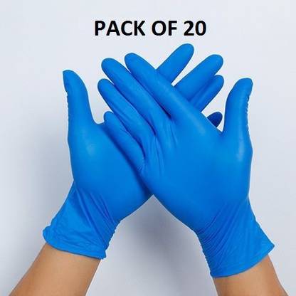 DM SPECIALLY FOR SPECIALIST Quality Tested gloves for all kinds of healthcare procedures and general usage. Nitrile Examination Gloves (Pack of 20) Nitrile Examination Gloves