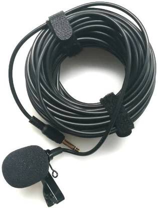 AZACUS 3.5mm Clip Mic For YouTube |10 Miter Collar Mike for Voice Recording | Clip Mic Mobile, PC, Laptop, Android Smartphones, DSLR Camera Microphone