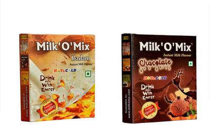 Milk'O'Mix Juice Mix Powder Badam and Chocolate - (150gx2)