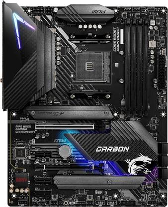 MSI MPG B550 GAMING CARBON WIFI AM4Socket ATX AMD B550 Chipset DDR4 Motherboard for Desktop