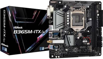 ASRock B365M ITX-AC LGA1151Socket Mini-ITX Intel B365 Chipset DDR4 Motherboard for Desktop