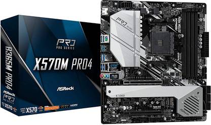 ASRock X570M PRO4 AM4Socket ATX AMD X570 Chipset DDR4 Motherboard for Desktop