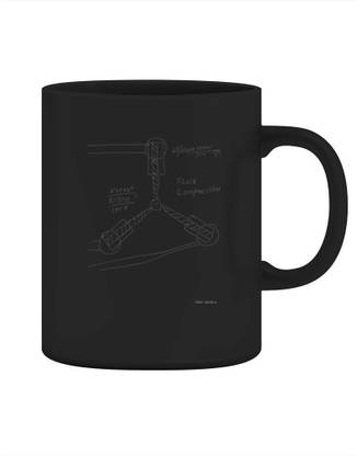 Sky Dot Flux Capacitor Drawing Ceramic Coffee Mug