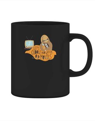 Sky Dot Let's Cuddle and Watch Old Movies Ceramic Coffee Mug