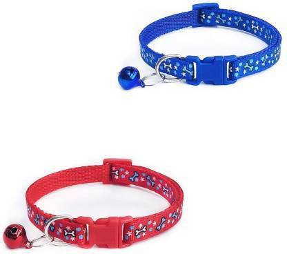 DogTrust Dog & Cat Everyday Collar (Medium, Multicolored) Bell Dog & Cat Collar Charm