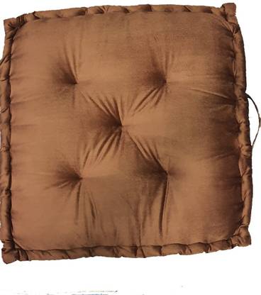tushya homes Cotton Floor Cushion Pack of 1 Solid