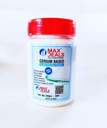 max deals Cerium Oxide 1040 for Polishing Glass 250 gm Glass Polisher