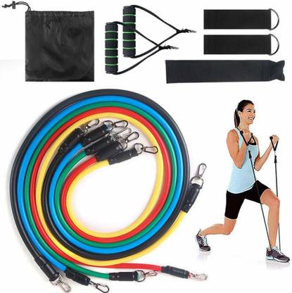 GJSHOP Exercise Variable Resistance Band 5-level Latex Tubes - Set Resistance Tube i-4 Fitness Accessory Kit Kit
