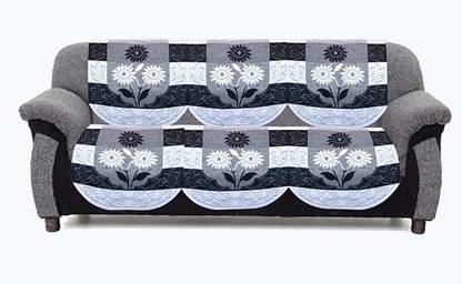 onterio fab Cotton Floral 3 Seater Sofa Cover