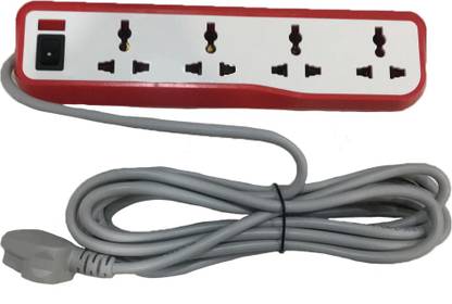 HAVELLS Eco Star 4+1 Surge & Spike Guard with 4m Wire 4  Socket Extension Boards