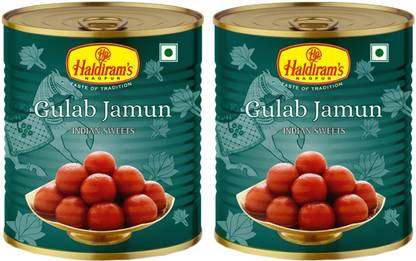 Haldiram's Gulab Jamun (Pack Of 2) Tin