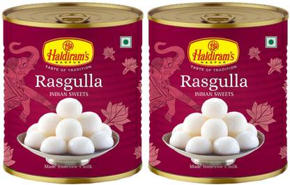 Haldiram's Rasgulla (Pack Of 2) Tin