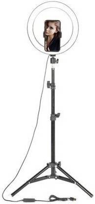 Wrapo 10 Inch Ring Light With Tripod Stand In 3 Modes Adjustable Light Dimmable Light For smartphone With Phone Holder For Youtube Tik tok Video Live Photo Studio make up Tripod Tripod