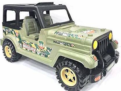 AMBES Big Size Indian Army Jeep, Battalion Jeep Vehicle Toy for Kids. (Assorted Colors)