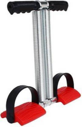 S&K TRADERS New DOUBLE STEEL SPRING TUMMY TRIMMER RED Ab Exerciser (Red) Ab Exerciser
