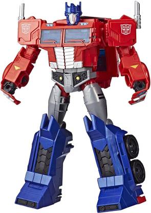 Hasbro Transformers Toys Optimus Prime Cyberverse Ultimate Class Action Figure - Repeatable Matrix Mega Shot Action Attack Move