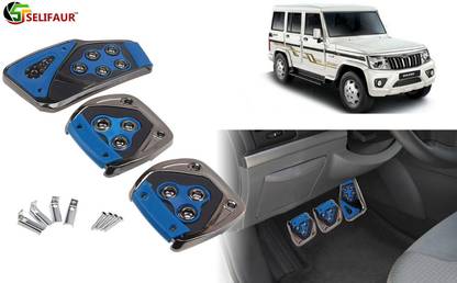 Selifaur B4P170 - 3 Pcs Blue Non-Slip Manual Car Pedals kit Pad Covers Set Car Pedal