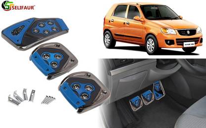 Selifaur B4P202 - 3 Pcs Blue Non-Slip Manual Car Pedals kit Pad Covers Set Car Pedal
