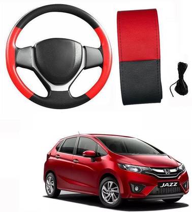ARNEJA Hand Stiched Steering Cover For Honda Jazz