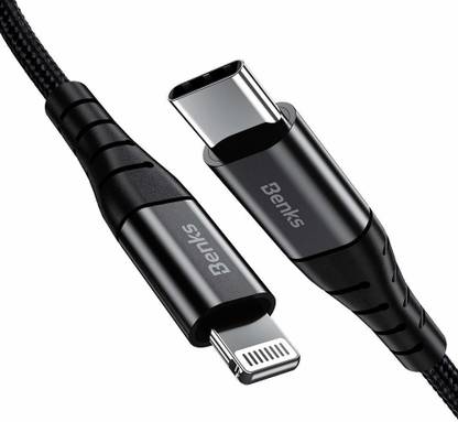 Benks M17 Usb C To Lightning Cable Mfi Certified Nylon Braided Fast Charging Cable 1 2 M Lightning Cable Benks Flipkart Com