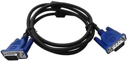 CUDU VGA Cable 1.5 m Black Blue VGA 15 Pin Male to Male Computer Monitor Cable Wire Cord 4.9ft