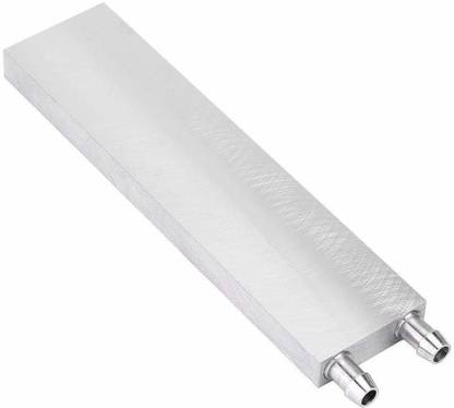 Super Debug Water Cooling Block 160x40mm Aluminum for Liquid Water Cooler Heat Sink System Silver for CPU Graphics Radiator Heatsink Electronic Components Electronic Hobby Kit