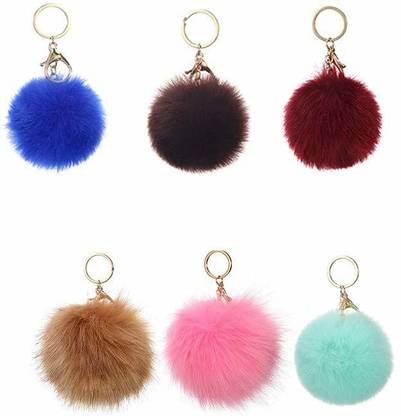 prisma collection Ball Pom Key Chain Key Chain