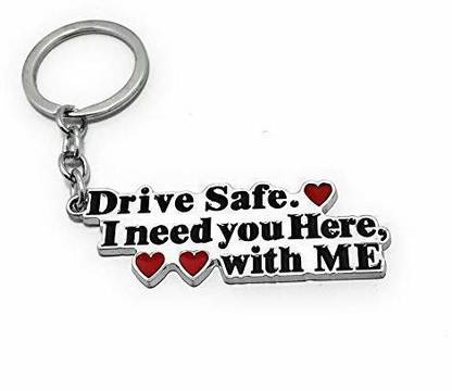MGP Fashoin BRANDED SAFE DRIVE KEYCHAIN RING SILVER METAL RING Key Chain