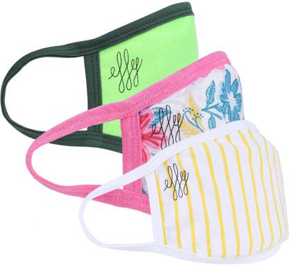 Effy Avo, Flwr Pwr, Jail Bird - Po3 FFERVESCENT FFYEFF14PO3 Reusable, Washable Cloth Mask