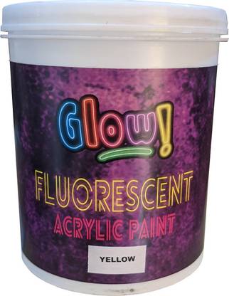 Glow UV (Ultraviolet/Blacklight) Fluorescent Paint, 1 Litre