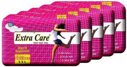 Extra Care ExtraCare Dry Net XXL 7 Sanitary Pads ( Pack of 5 ) Sanitary Pad