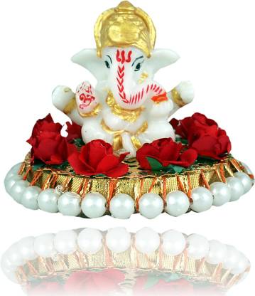 Flipkart SmartBuy Cute Mini Ganesh Showpiece Decorative Showpiece  -  6 cm