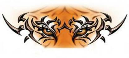 surmul Tribal Tiger Eyes 3D Temporary waterproof tattoos For Men & Women