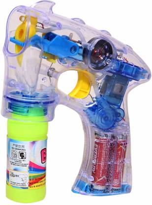 Lucid...We Build Relations Bubble Gun with Light & Music (1 Bubble Gun + 2 Liquid Bottles, Multi Color, Version 4.0) Toy Bubble Maker