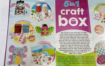 shatakshi 6 in Craft Box, Paper Making Toy for Both Boys and Girls, Multicolor, Exciting Game for Children Multicolor