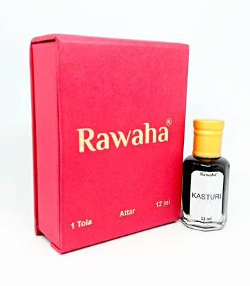 Rawaha KASTURI ATTAR 12 ML / 1 TOLA ROLL ON Herbal Attar