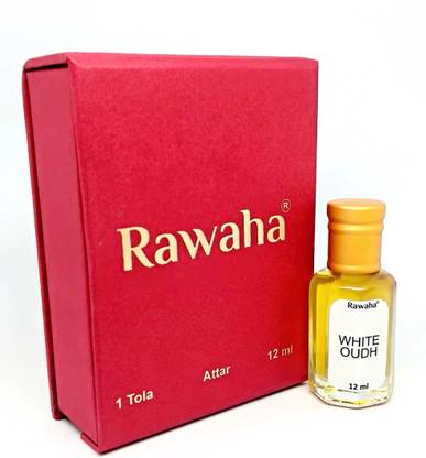 Rawaha WHITE OUDH ATTAR 12 ML / 1 TOLA ROLL ON Floral Attar