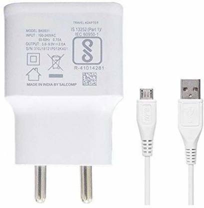 SmartKart 2 A Wall Charger for Mobile with Detachable Cable