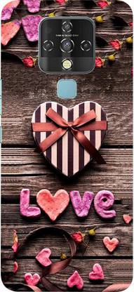 मेटू बैक कवर Tecno CE7, Text Love Design back cover, Tecno CE7 back cover Print : 14 के लिए