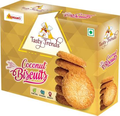 tasty trends COCONUT BISCUITS (PACK OF 3), 200gms x 3, 600gms Bakery Biscuit